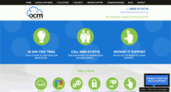 Desktop Screenshot of ocmcommunications.co.uk